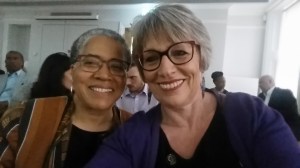 Professor Elizabeth Anionwu and me